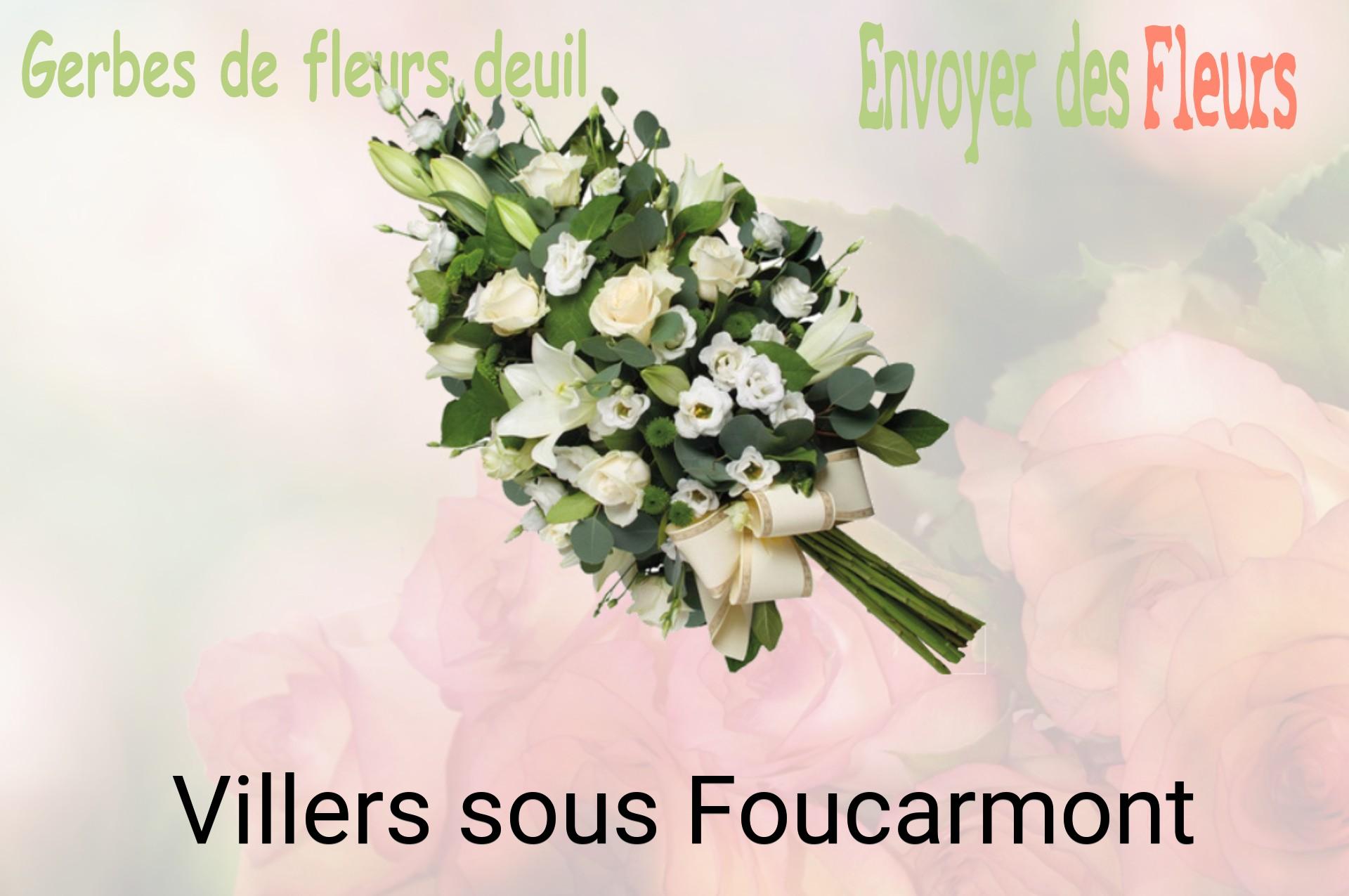 Gerbe de fleurs de deuil livrée à Villers-sous-Foucarmont